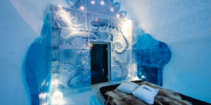 Inside Sweden's Ice Hotel Made Entirely of Snow and Ice with Incredible Suites