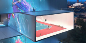Playscraper, a Skyscraper Composed of Tennis Courts
