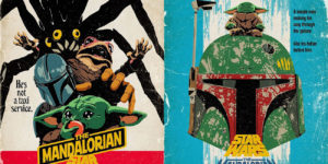 Artist Transforms Quotes From ‘The Mandalorian’ Season Two Into Retro Movie Posters