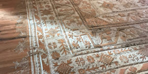Instead Of Using An Actual Carpet, This Artist Decided To Carve One Permanently Into An Oakwood Floor