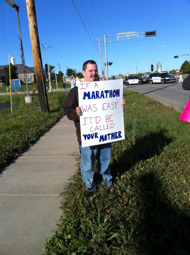 The Funniest Marathon Signs » Design You Trust — Design Daily Since 2007