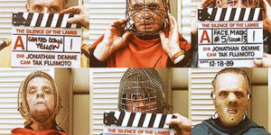 Anthony Hopkins Testing Different Masks for Hannibal Lecter in ‘The Silence of the Lambs’, 1991