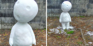 This Japanese Artist Makes Sculptures Out Of Snow, And Here Are The Coolest Ones