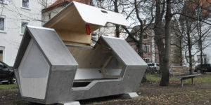 Ulm Nest: Sleep Capsules Are Designed to Protect Ulm Homeless People from Freezing to Death