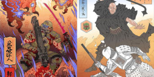 Ukiyo-e Heroes: Illustrations by Jed Henry