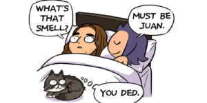 Farting In Bed Etiquette - Illustrated Guide