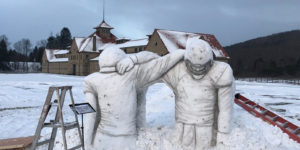 Buffalo Fan Honors Bills With Spectacular Snow Sculpture Tribute
