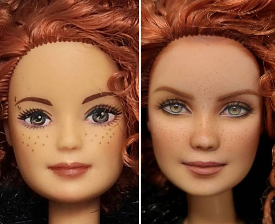 Artist Repaints Dolls In A More Realistic Way » Design You Trust 