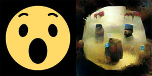Someone Fed Facebook Emojis Into A Neural Net And Made Them in Style of Zdzisław Beksiński