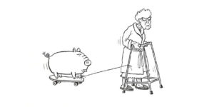 “Selfish Pigs” Cartoons Show Annoying Things People Do