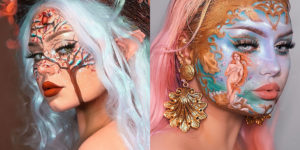 This Artist Uses Makeup To Create Art On Her Face