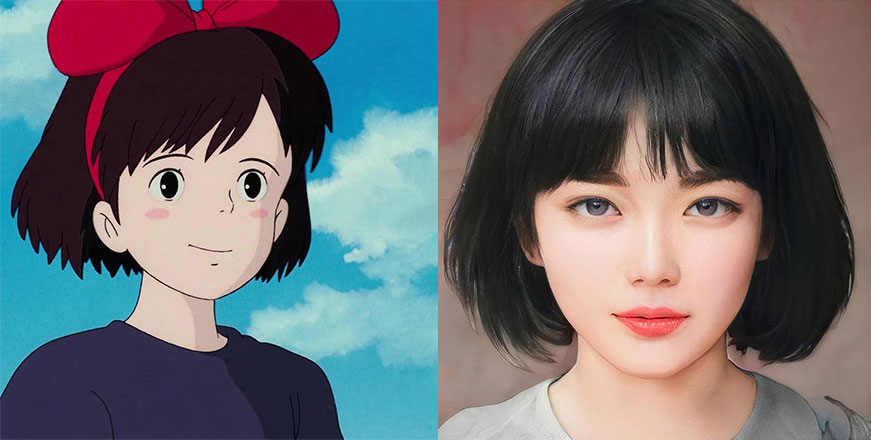 Person Uses Artificial Intelligence To Make Anime And Cartoon Characters  Look More Realistic » Design You Trust