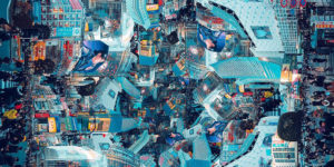 Future Cities: Distorted Cityscapes by Ruben Frosali