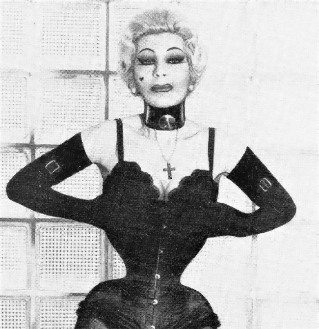 Cora Korsett. Standing well over 6 feet tall, this German BDSM dominatrix  and body modification fetish model made a name for herself with her  striking figure, particularly her astonishingly tiny waist. She