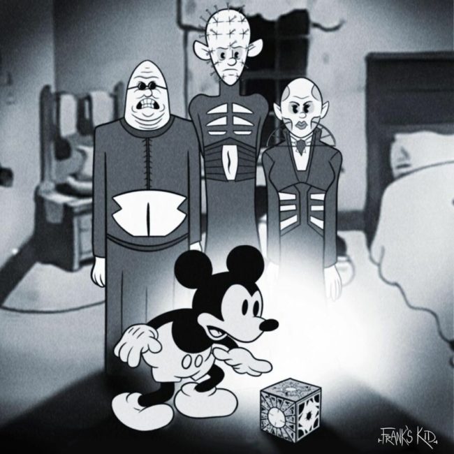 Artist Places Iconic Horror Characters Into Classic Disney’s Mickey ...