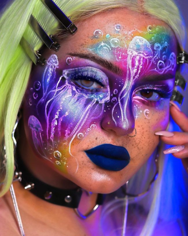 This Artist Uses Makeup To Create Art On Her Face » Design You Trust