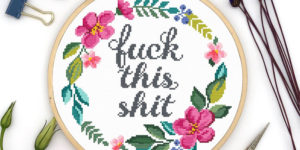 Brilliant Rude Cross Stitches by Katerina Lukashina