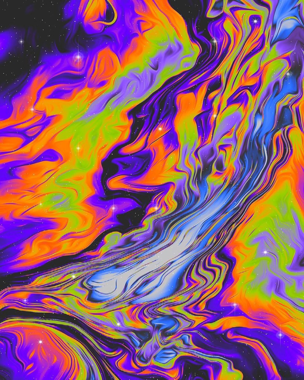 “Magic Carpet Ride”: The Psychedelic Abstract Graphics by Alycia ...