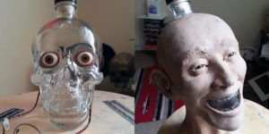 Forensic Artist Reconstructs Face From A Skull-Shaped Vodka Bottle