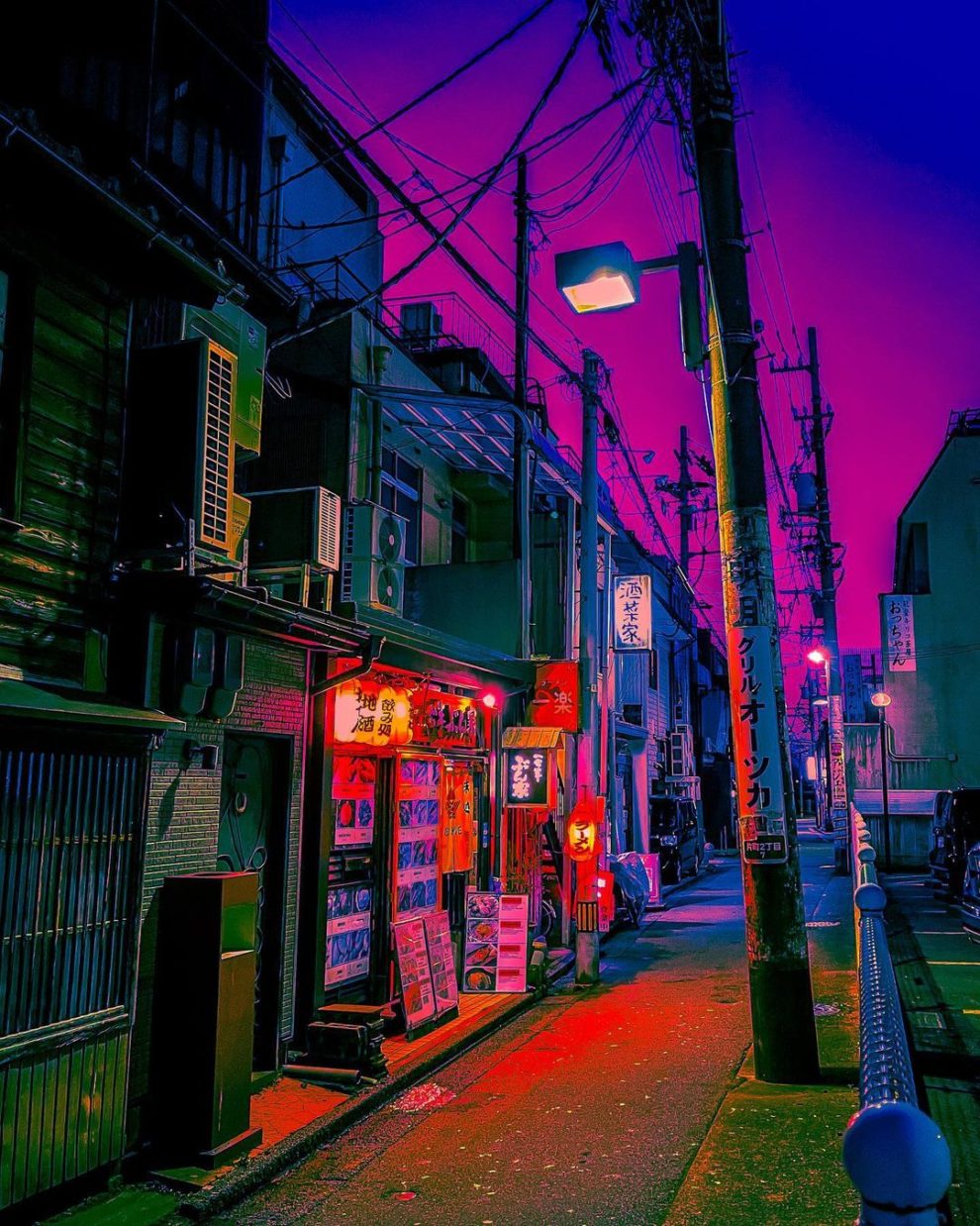 Photographer Captures Japanese City in Gloomy Lights of Dark Neon ...