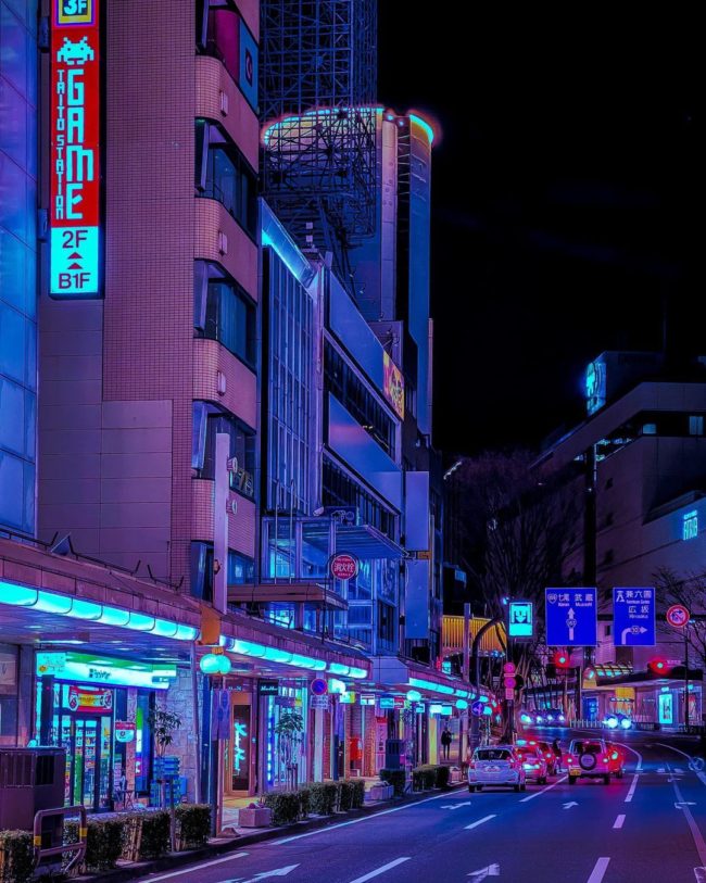 Photographer Captures Japanese City in Gloomy Lights of Dark Neon ...