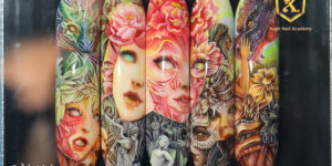 Pandemic Inspires Artist to Turn Artificial Fingernails Into Stunning Works of Art