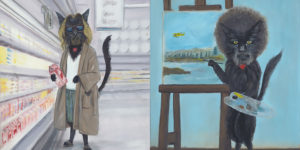 During The Pandemic, This Artist Decided To Start Making Portraits Of Her Cat, Later Turned Into A Calendar