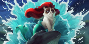 Artist Inserts The Legendary Grumpy Cat Into Disney Movies