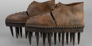 Bizarre Pair of Shoes Called “Soles” Ardèche From the Late 19th Century