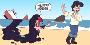 Artist Tried To Imagine How These Famous Characters Would Be Affected By Ecological Disasters