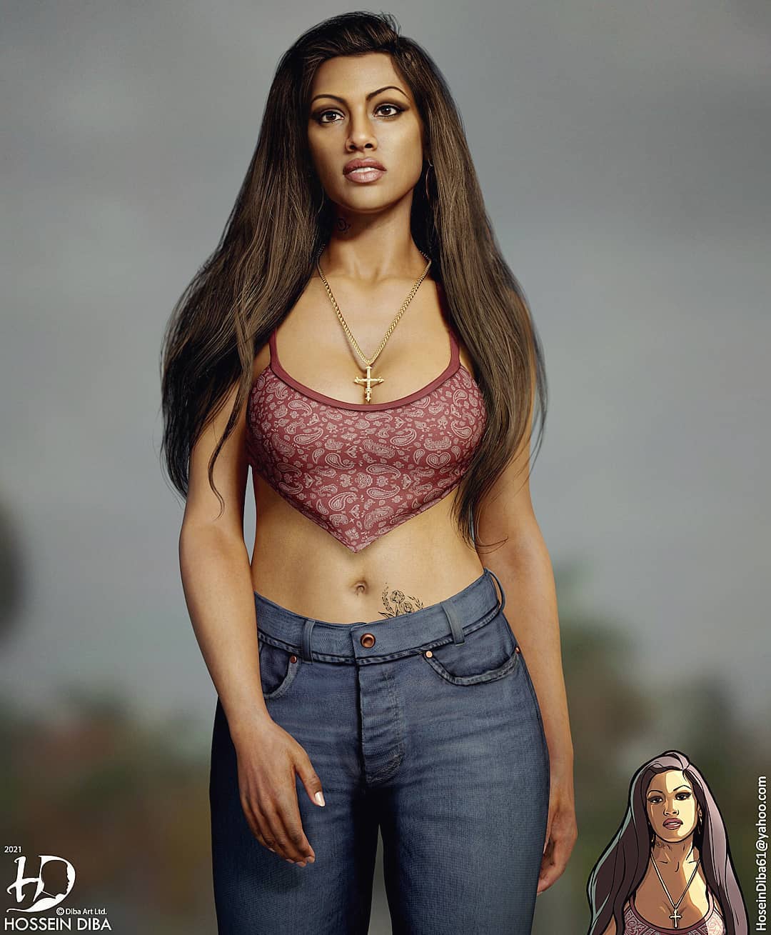 Artist turns old GTA characters into lifelike 3D models