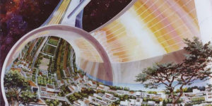 Space Colony Art from the 1970s