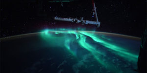 An Astronaut Captured Breathtaking Photos of the Southern Lights Under a Full Moon