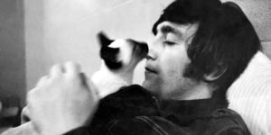 Lovely Vintage Photos of Rock Stars Posing With Their Kitty Cats