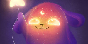 This Artist Illustrates Adorable Glowing Monsters From Outer Space