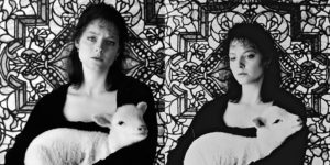 Jodie Foster Holding a Lamb in a Promo Shoot for The Silence of the Lambs
