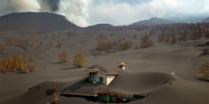 Beautiful But Scary Photos of La Palma Homes Covered by Volcanic Ash Blankets After Eruption