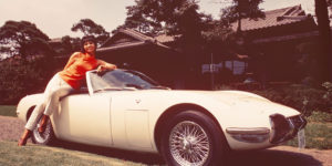 Japanese Actress Akiko Wakabayashi Posing With the Toyota 2000GT as Featured in You Only Live Twice, 1967