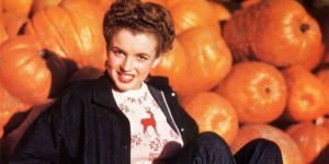 Marilyn Monroe Hanging Out in a Pumpkin Patch, 1945