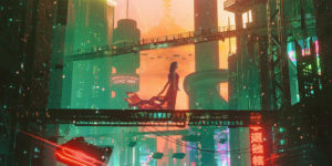 The Bridges of Hyperion: The Superb Cyberpunk and Sci-Fi Art Works of Lazaro