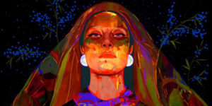 Psychedelic Fluorescent Female Portraits by Jelena Kevic Djurdjevic