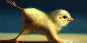 Artist Creates Cute Paintings Of Chicks Doing Yoga