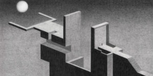 The Grim Towers of Lovecraftian World: Minimalist Architectural Art by James Lipnickas