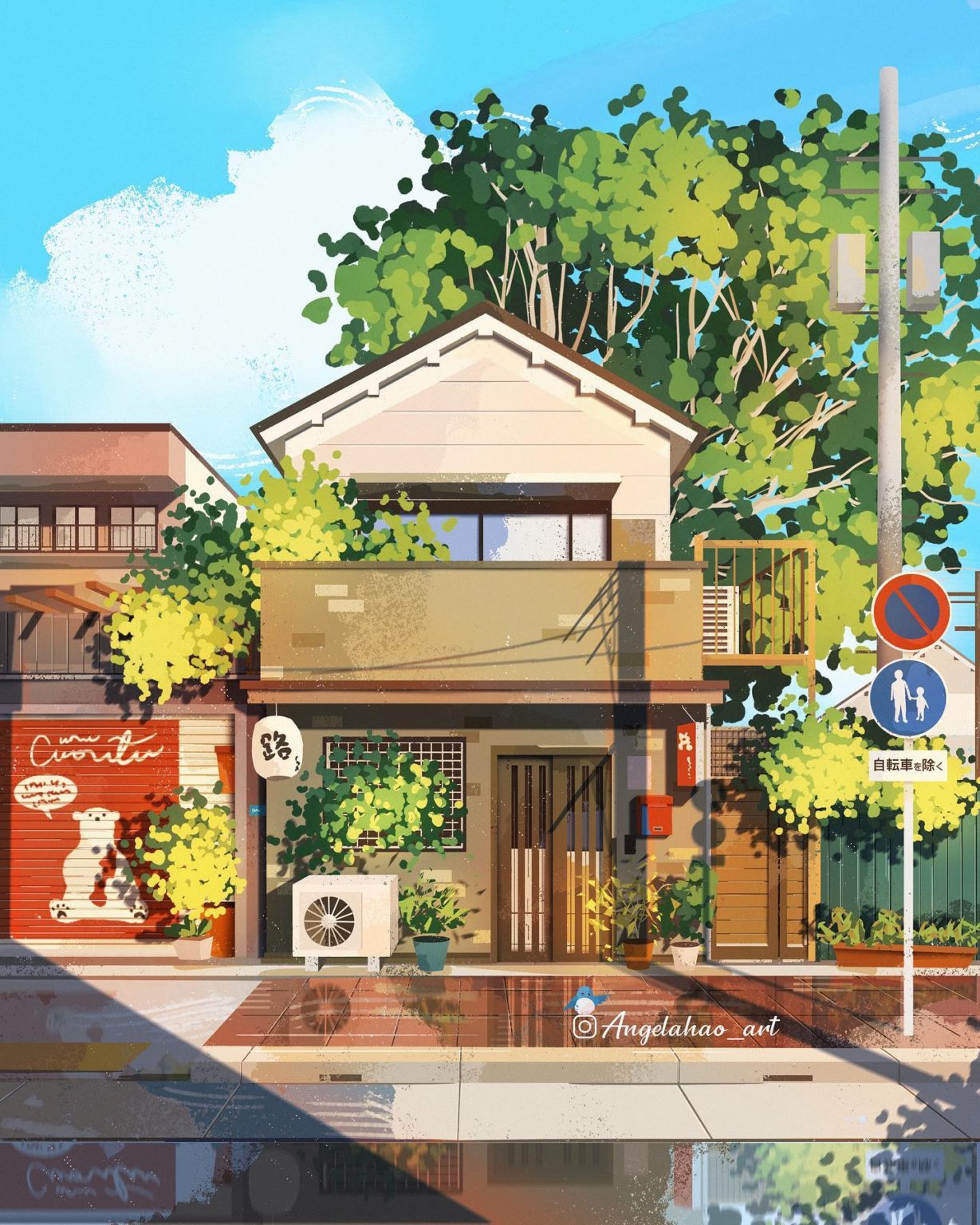 Artist Creates Colorful Illustrations Of Inviting And Cozy Japanese ...