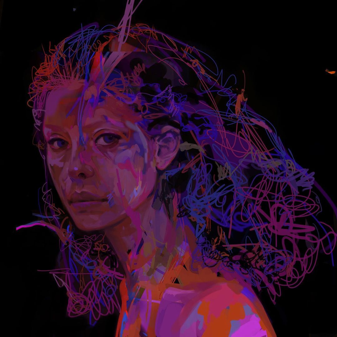 Psychedelic Fluorescent Female Portraits by Jelena Kevic Djurdjevic ...