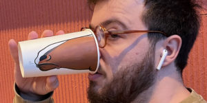 Artist Travels The World And Uses Paper Cups As His Canvas To Reflect What He Sees