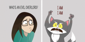 Artist Illustrates Daily Struggles And Life With A Cat In Humorous Comics