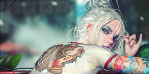 Heroic and Fantasy Pin-Up Female Portraits by Kyu Yong Eom