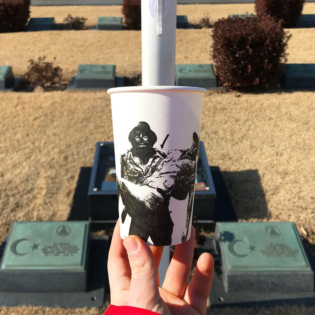 Artist Travels The World And Uses Paper Cups As His Canvas To Reflect ...