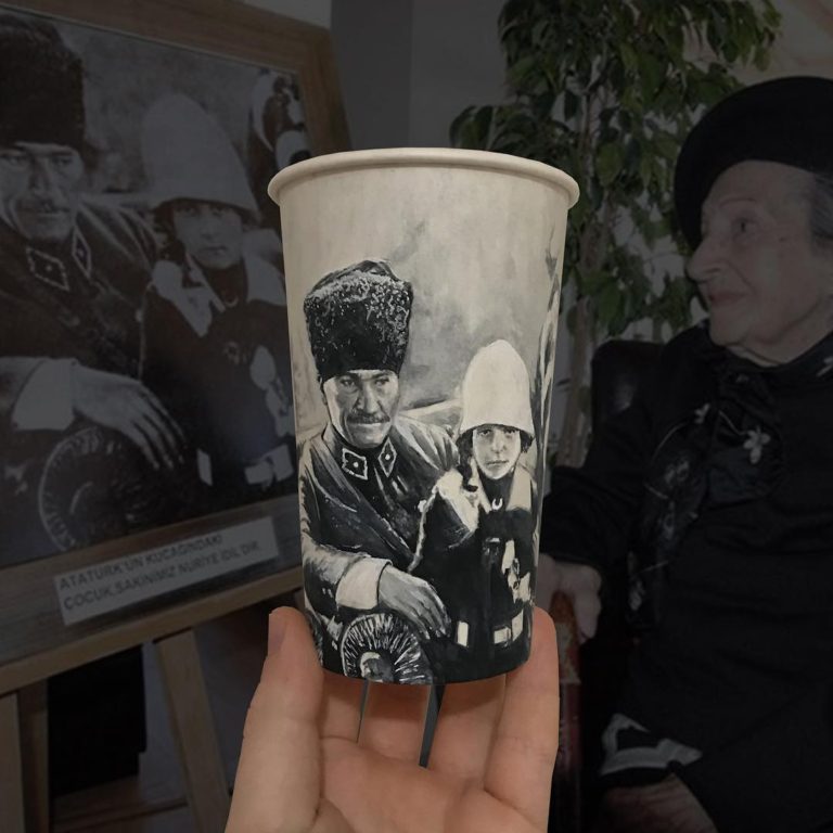 Artist Travels The World And Uses Paper Cups As His Canvas To Reflect ...